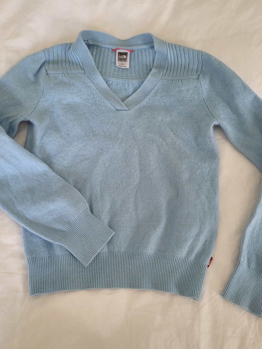 The North Face Light Blue V-Neck Women’s Sweater